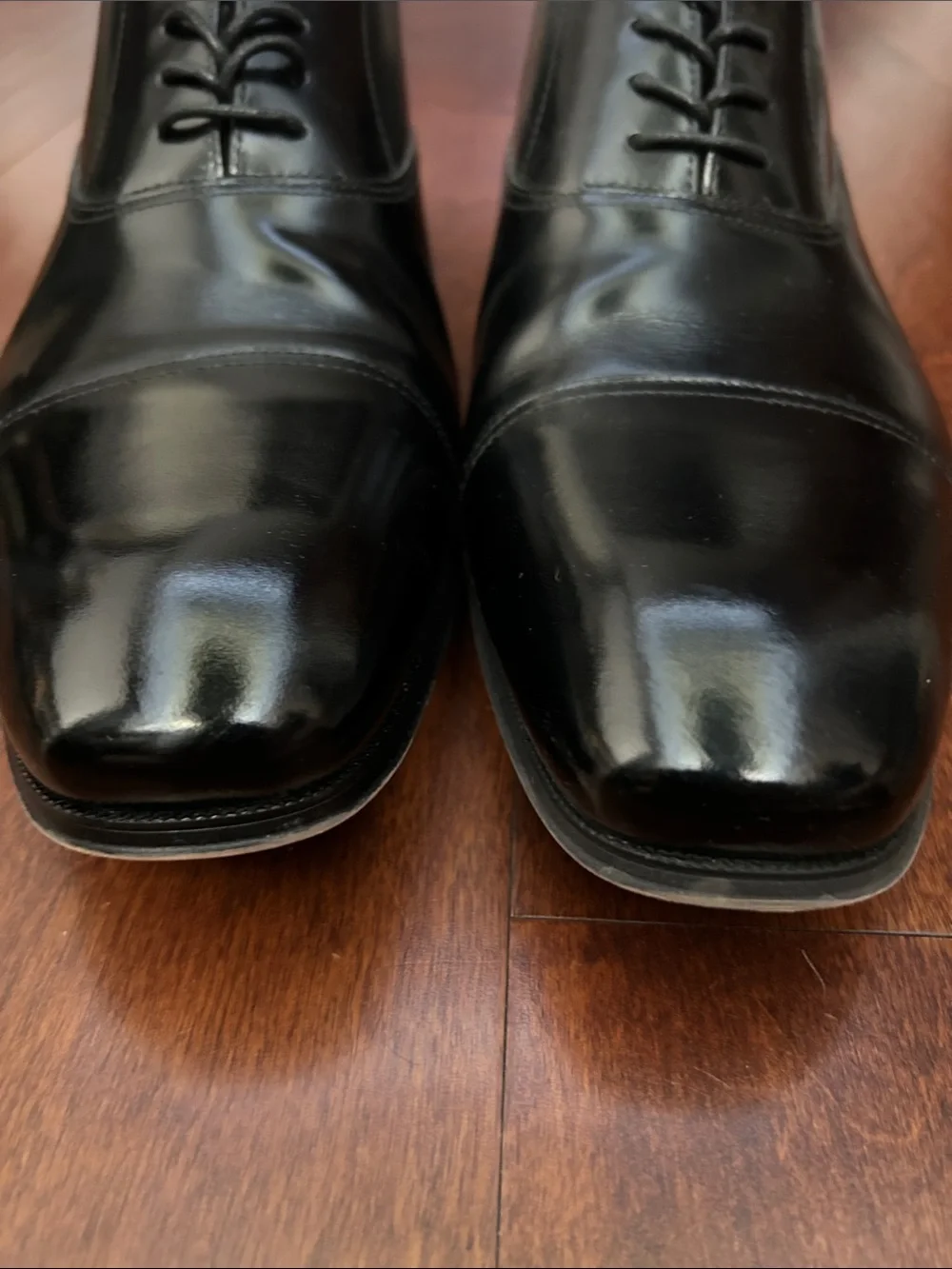 Florsheim Corbetta Cap Toe Oxford in Black Leather, Size 14
